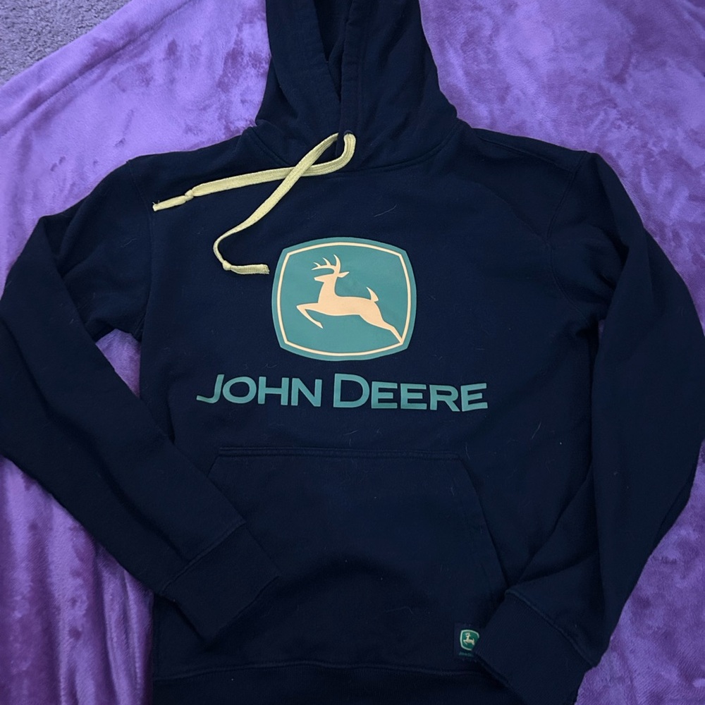 John Deere Black Hoodie